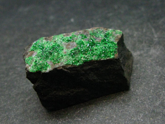 Uvarovite (Green Chromium Garnet) Cluster From Russia - 1.1"