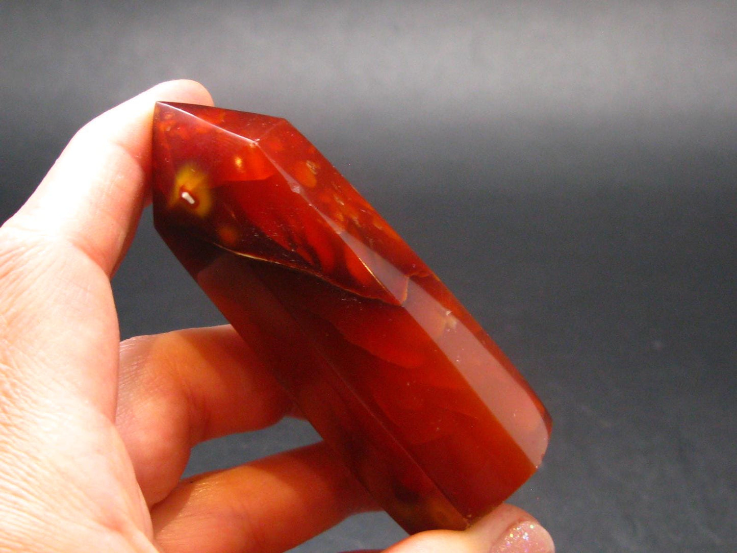 Carnelian Agate Obelisk From Madagascar - 2.8"