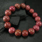 Rhodonite Genuine Bracelet ~ 7 Inches ~ 12mm Round Beads