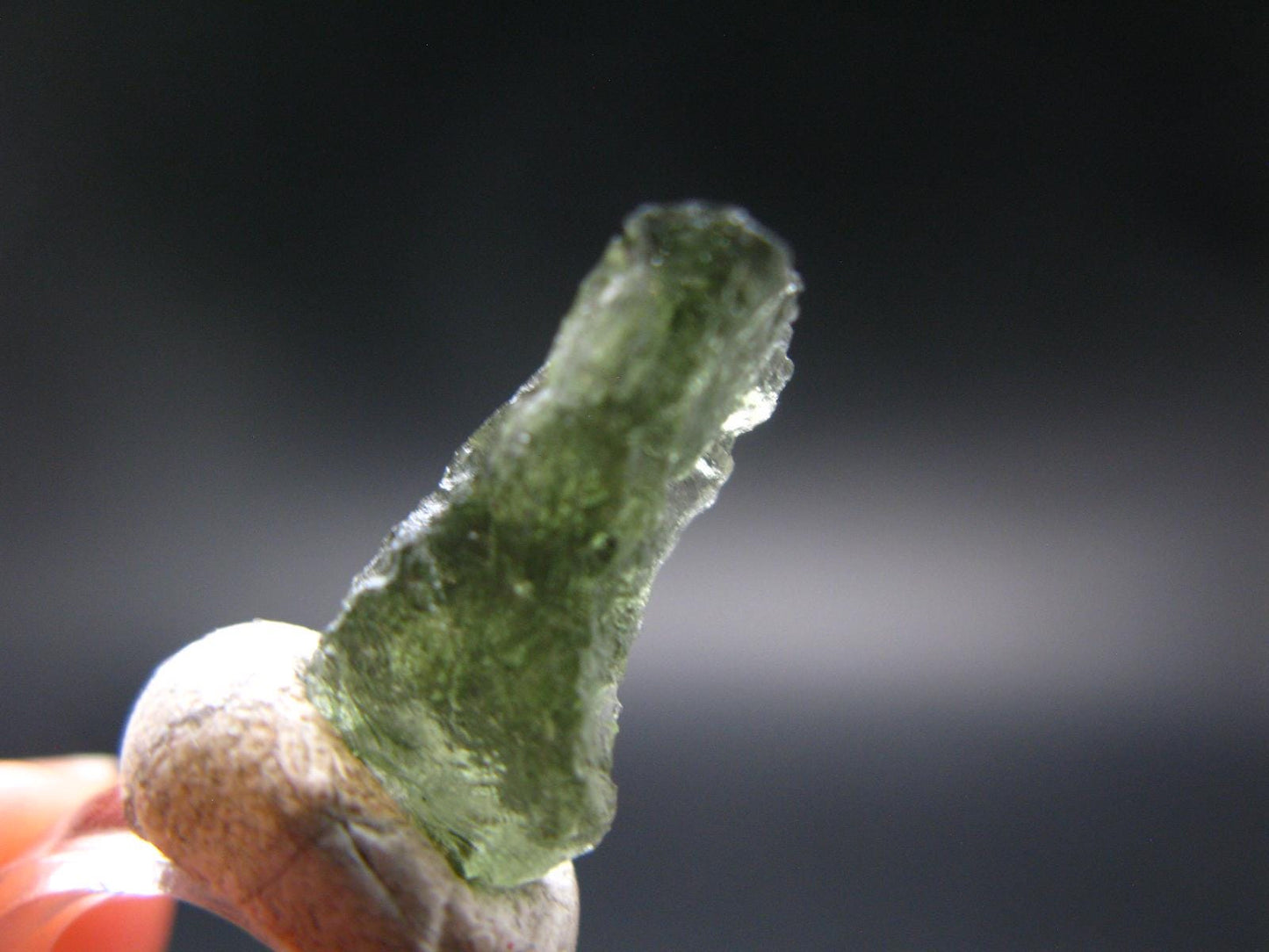 Moldavite Tektite Raw Piece from Czech Republic - 0.8" - 5.0 Carats - 1.0 Grams