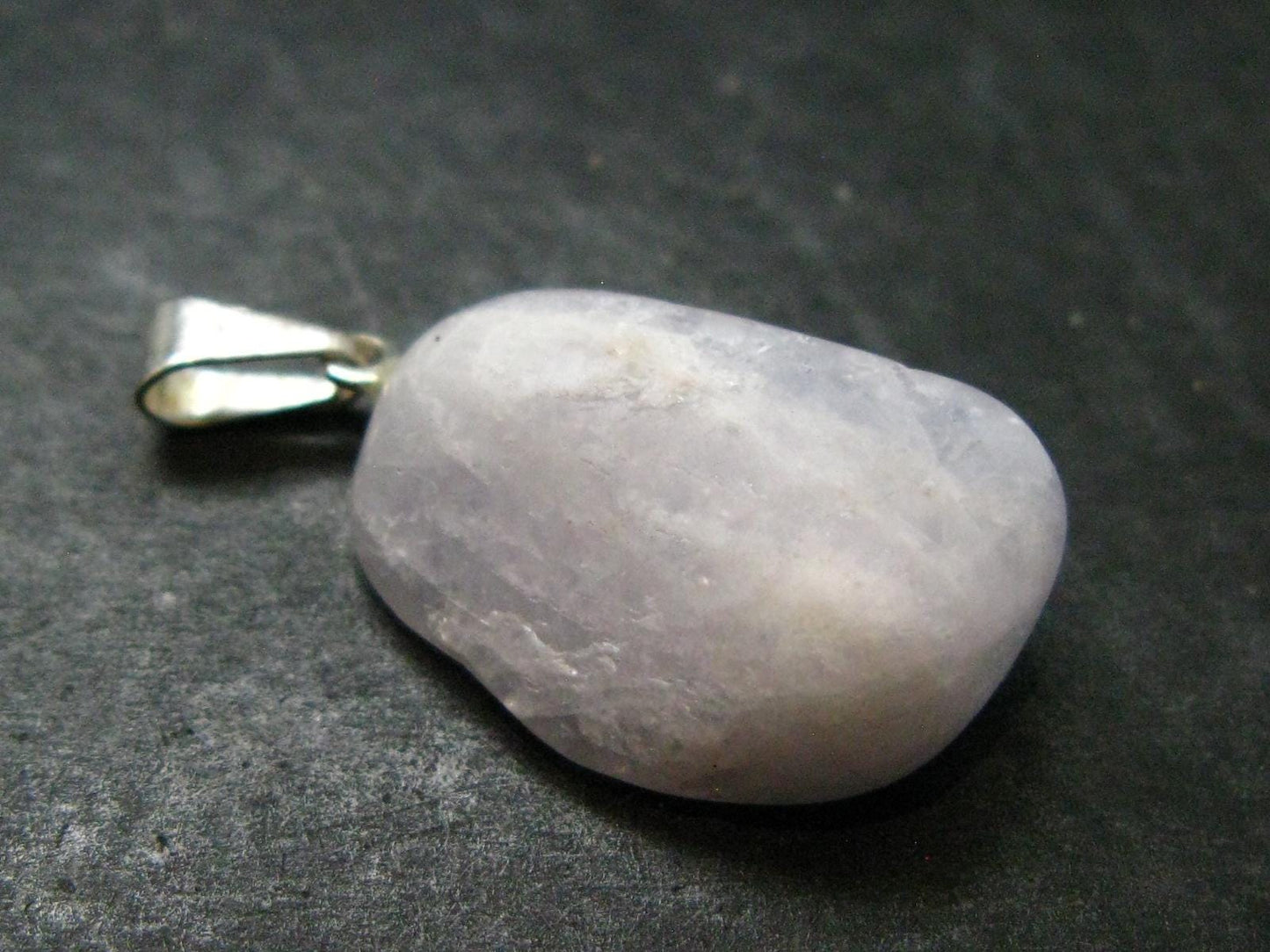 Nice Lilac Amblygonite Crystal Silver Pendant from Brazil -1.1" - 4.13 Grams