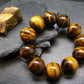 Tiger Eye Genuine Bracelet ~ 7.5 Inches ~ 20mm Round Beads