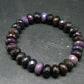 Sugilite Genuine Bracelet ~ 7 Inches ~ 10mm Rondelle Beads