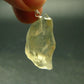 Gem Libyan Desert Glass Tektite Pendant Sterling Silver from Libya - 1.3" - 5.38 Grams