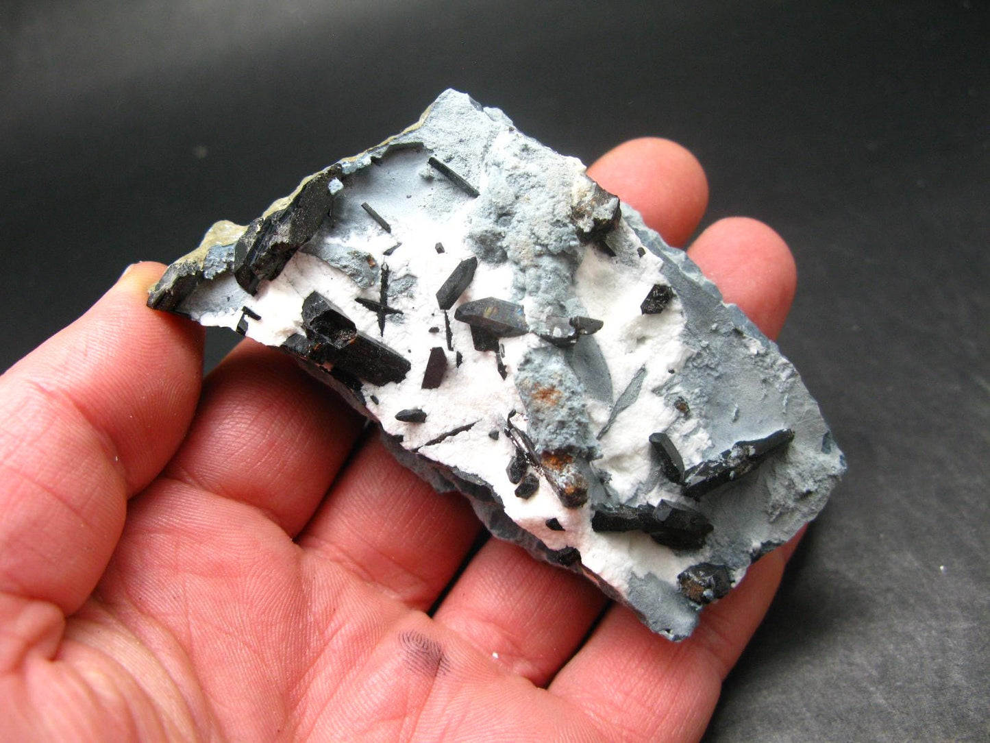 Neptunite on Natrolite Cluster From California - 3.8"