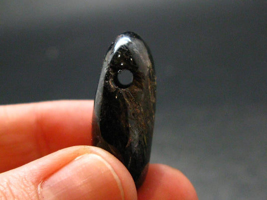 Nuumite Nuummite Metal Free Pendant From Greenland - 1.1" - 12.85 Grams