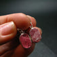 Rhodochrosite Silver Earrings From Alma Colorado - 1.1" - 3.72 Grams