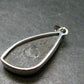 Very Rare Sterling Silver Nuumite Nuummite Pendant From Greenland - 1.7" - 7.0 Grams