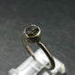 Moldavite Tektite Silver Ring from Czech Republic - 8 Size - 1.95 Grams