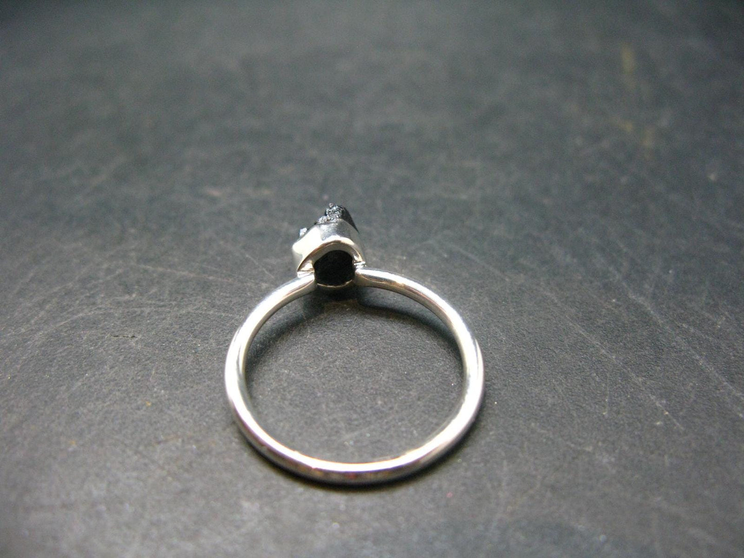 Terminated Brookite Crystal Silver Ring From Arkansas - Size 7 - 2.04 Grams