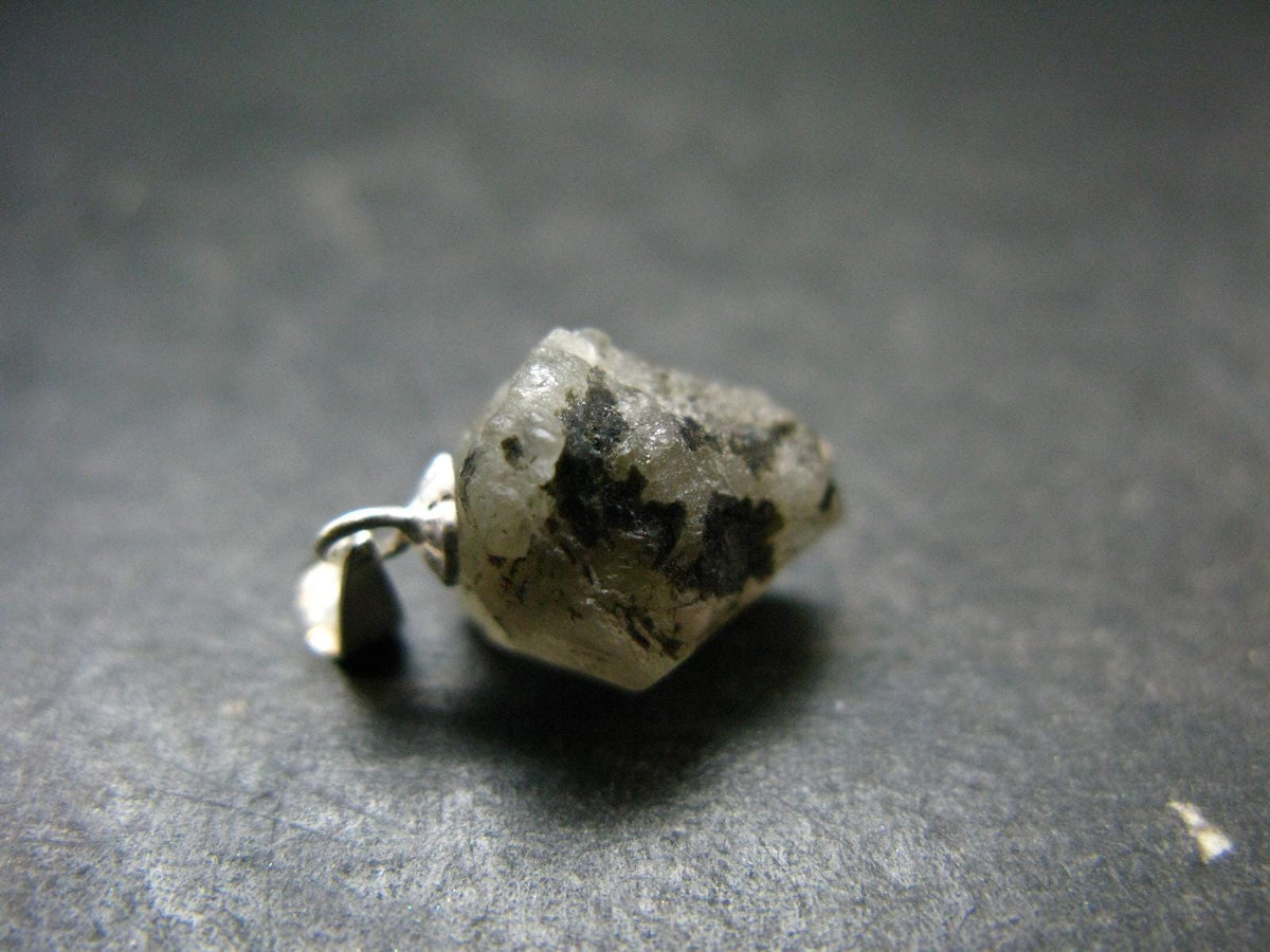 Phenakite Phenacite Crystal Silver Pendant From Russia - 0.7" - 1.76 Grams