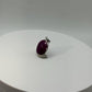 Natural Ruby Sterling Silver Pendant | July Birthstone
