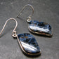 Natural Pietersite Silver Earrings from Namibia - 1.5" - 5.32 Grams