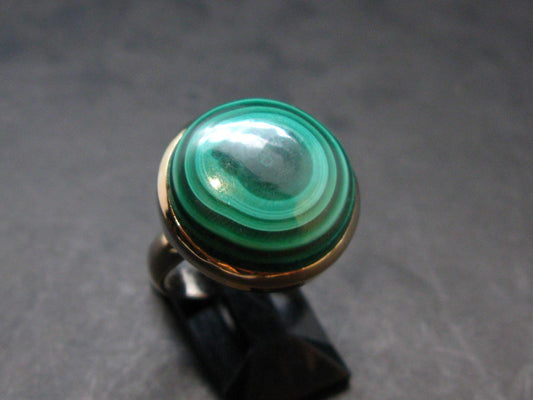 Malachite Silver Ring - 9.20 Grams - Size 7