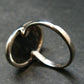 Real!! Very Rare Nuumite Nuummite Sterling Silver Ring from Greenland - 5.56 Grams - Size 8.5