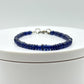 Faceted Blue Sapphire Bracelet: September Birthstone, Healing Crystal