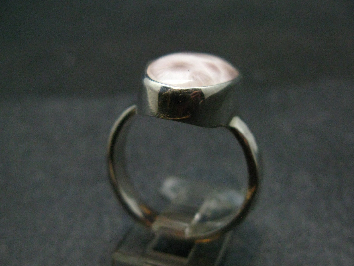 Natrolite Sterling Silver Ring From Indonesia - Size 8