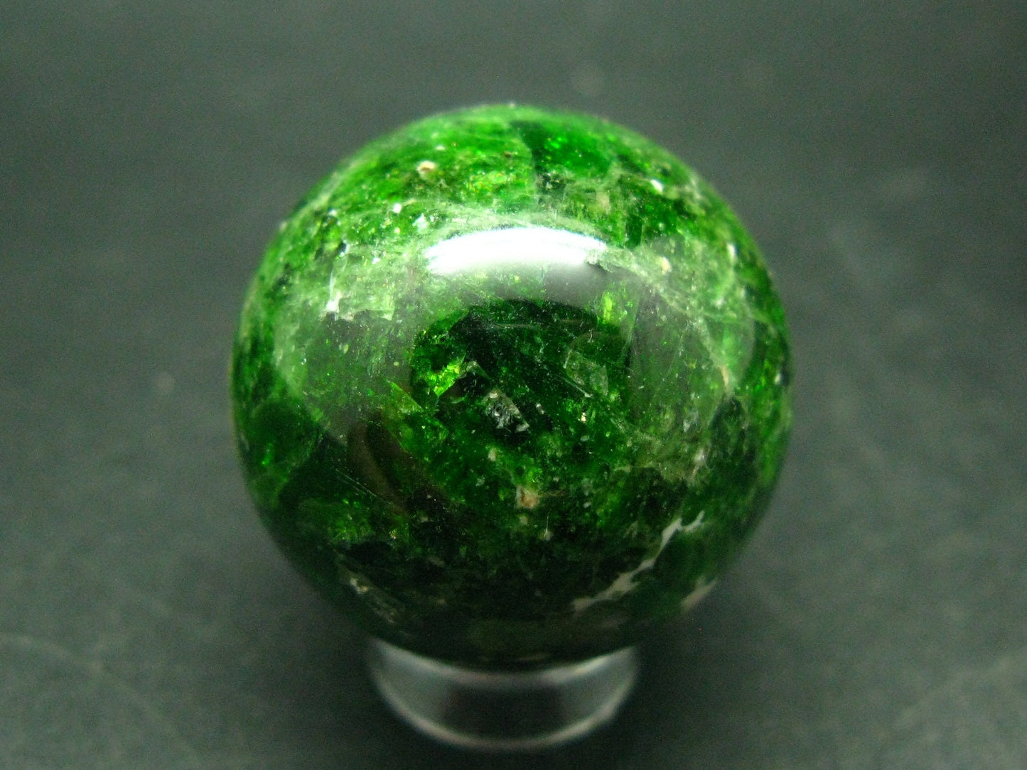 Gem Chrome Diopside Ball Sphere From Russia - 1.1" - 41 Grams