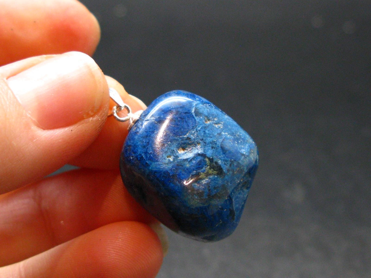 Shattuckite Silver Pendant from Namibia - 1.2" - 10.30 Grams