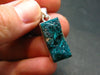 Dioptase Crystal Silver Pendant from Congo - 5.51 Grams - 1.1"