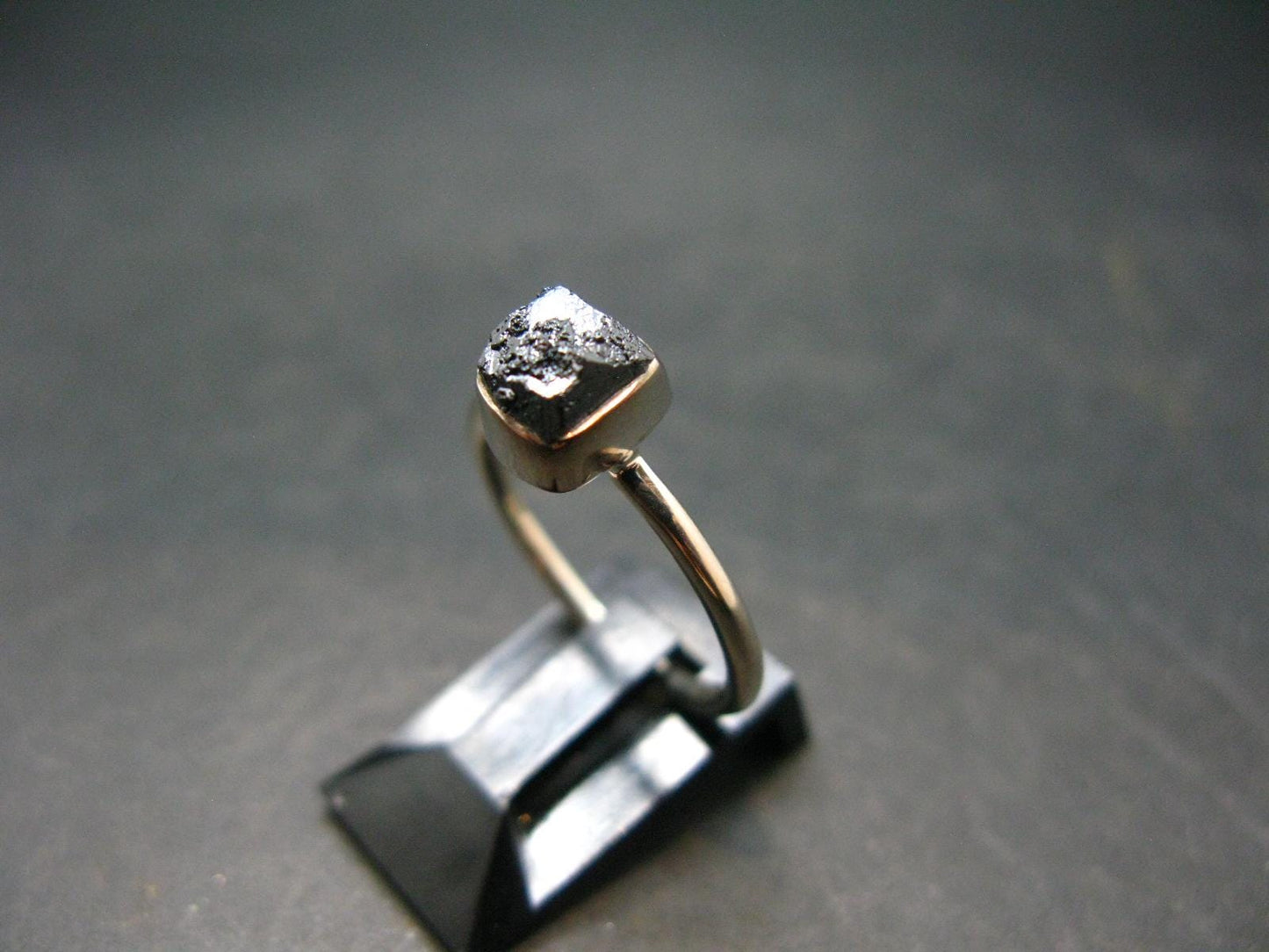 Terminated Brookite Crystal Silver Ring From Arkansas - Size 6 - 1.97 Grams