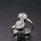 Blue Zircon Ring 925 Silver from Cambodia - Size 5
