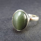 Polished Cats Eye Silver Ring From Brazil - 5.0 Grams - Size 11