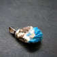 Cavansite Crystal Pendant In Sterling Silver From India - 1.2"