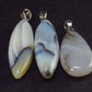 Lot of 3 Natural Agate Pendant from Madagascar