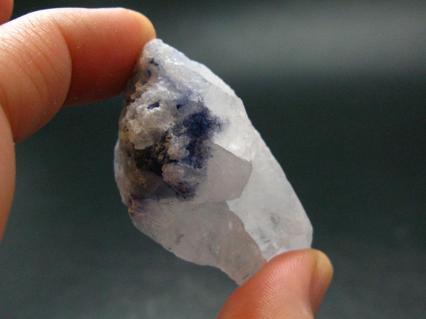 Dumortierite In Quartz Crystal From Brazil - 1.8" - 23.30 Grams