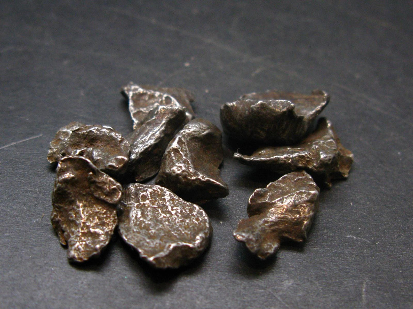lot Of 10 Sikhote Alin Meteorites From Russia - 25.34 Grams