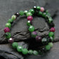 Ruby in Zoisite Genuine Bracelet ~ 7 Inches ~ 4mm Facetted Beads