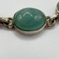 Grandidierite Bracelet Blue Green Gemstone Silver Link Bracelet Minimalist Jewelry Gift
