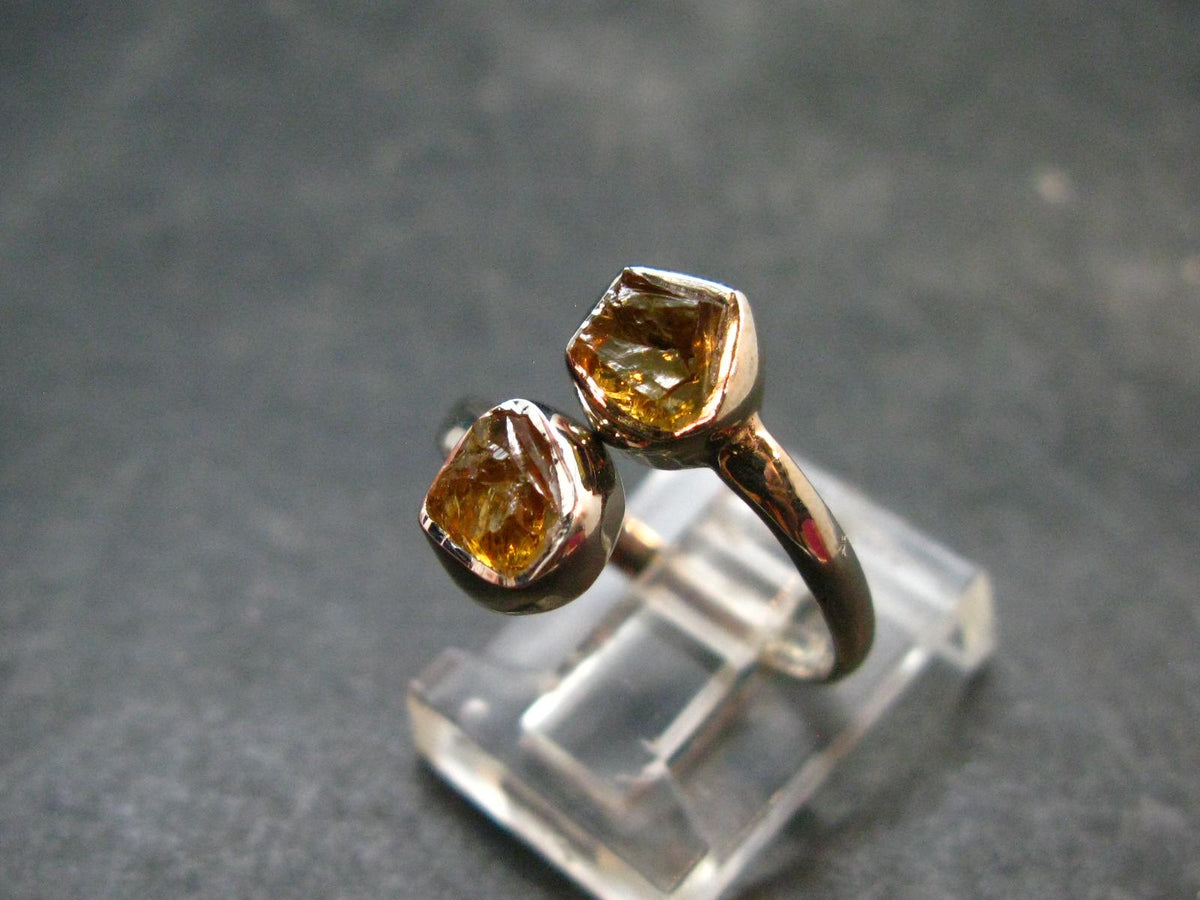Citrine Sterling Silver Ring - Size 7 - 2.12 Grams