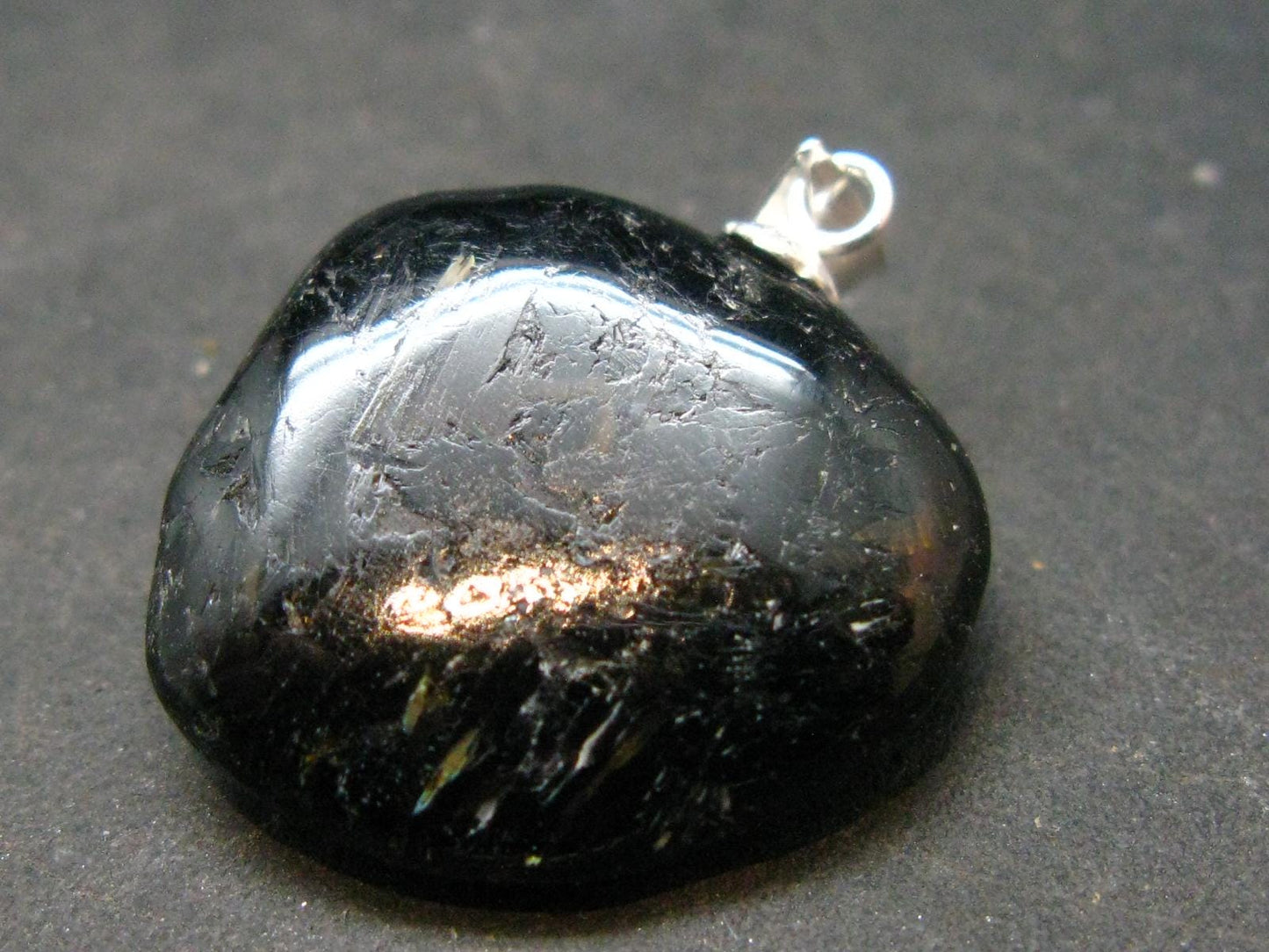 Nuumite Nuummite Pendant From Greenland - 1.0" - 5.81 Grams