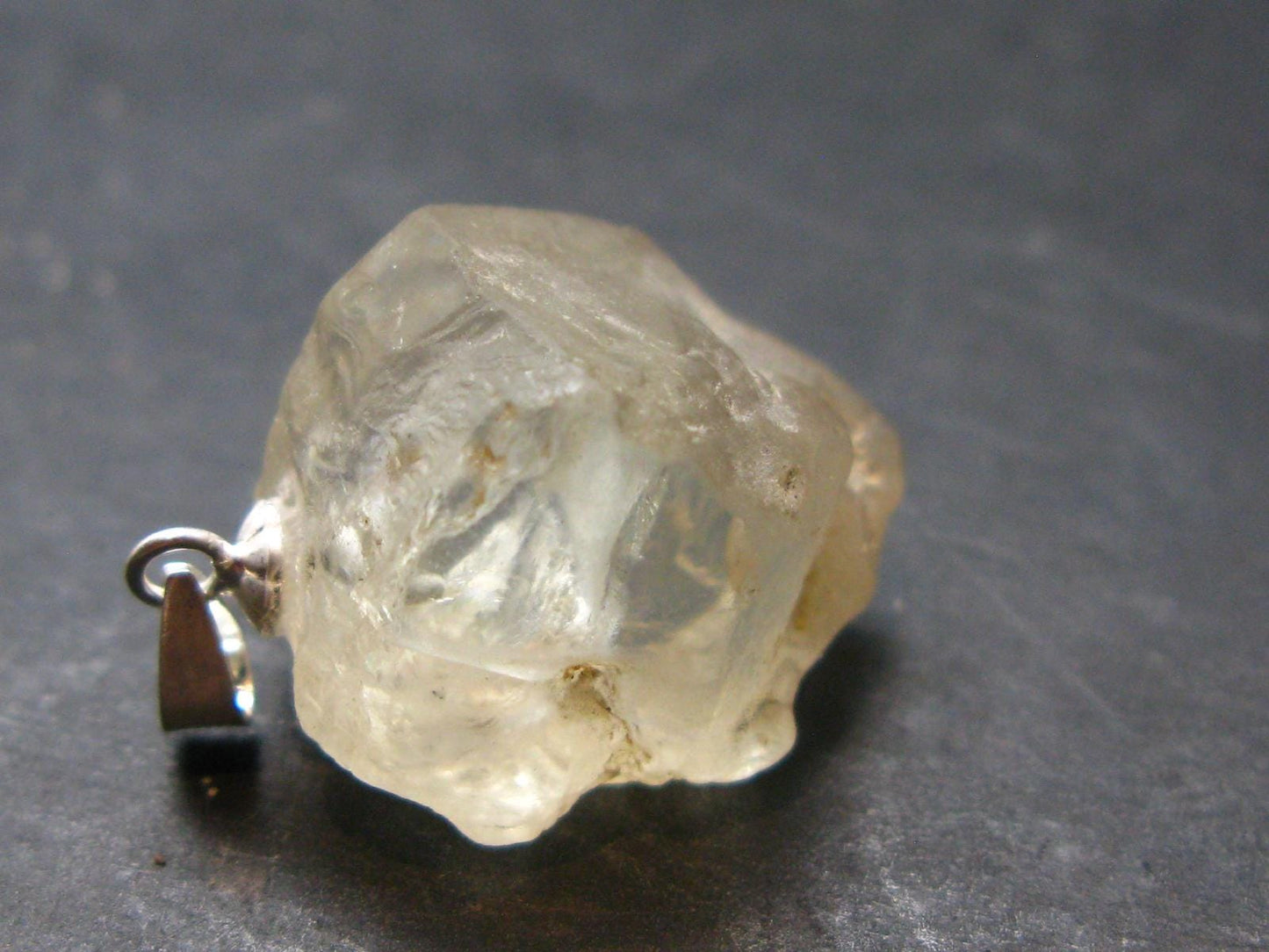 Bytownite Golden Labradorite Silver Pendant From Mexico - 1.0"