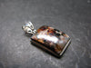 Zincite Franklinite Willemite Silver Pendant From USA - 1.3" - 6.38 Grams