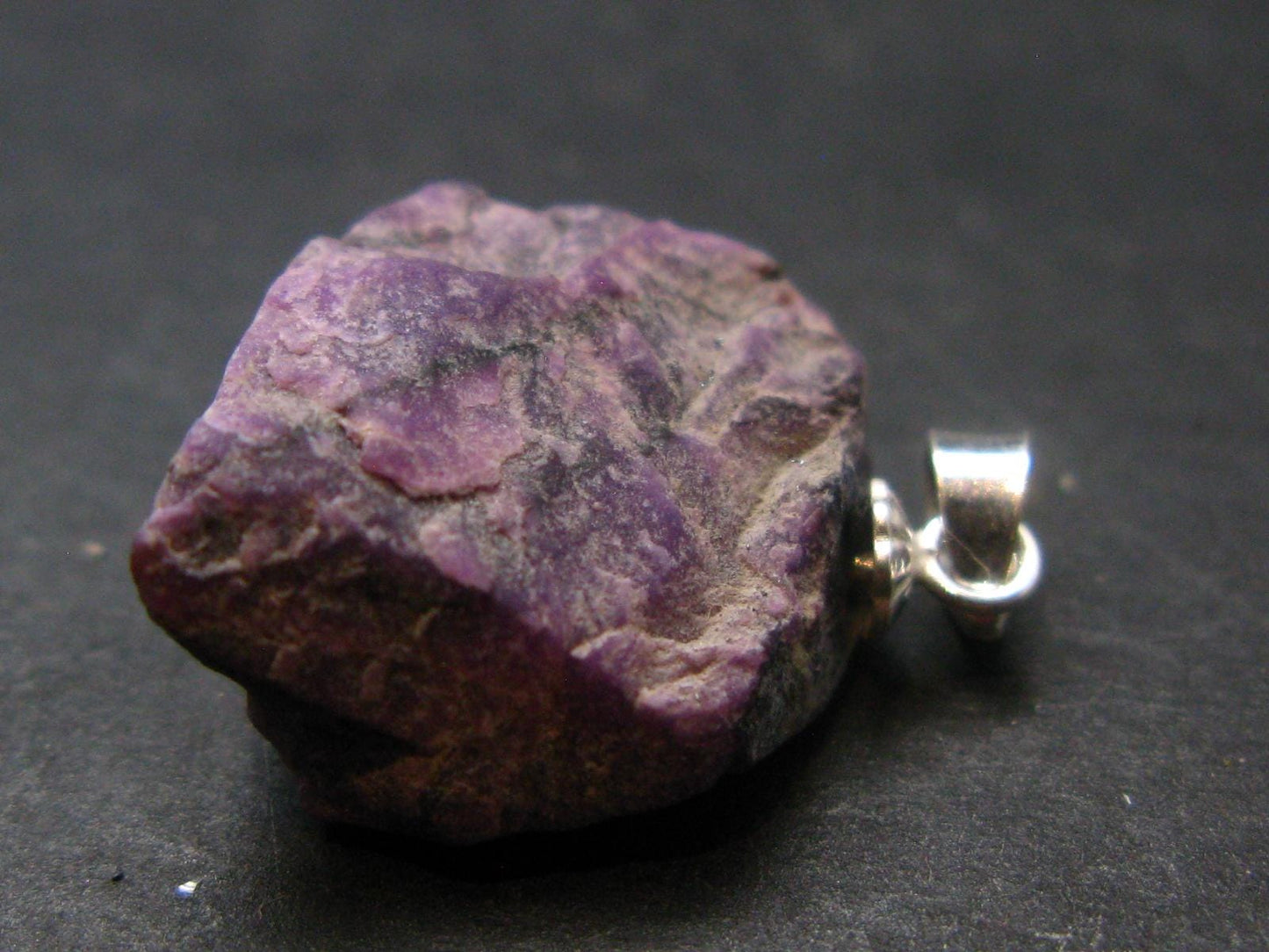 Sugilite Silver Pendant From South Africa - 1.0" - 2.8 Grams