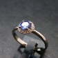 Tanzanite (Zoisite) Sterling Silver Ring - 1.77 Grams - Size 7