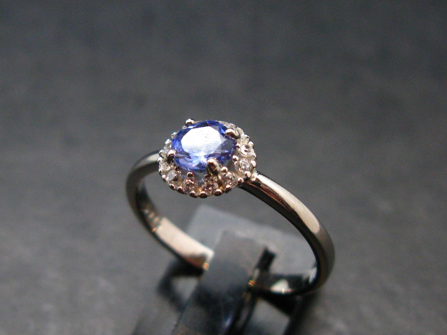 Tanzanite (Zoisite) Sterling Silver Ring - 1.77 Grams - Size 7