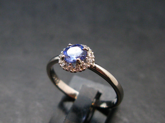 Tanzanite (Zoisite) Sterling Silver Ring - 1.77 Grams - Size 7