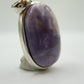 Tiffany Stone Pendant Purple Opal Fluorite Gemstone Silver Necklace Rare Natural Stone Jewelry Gift