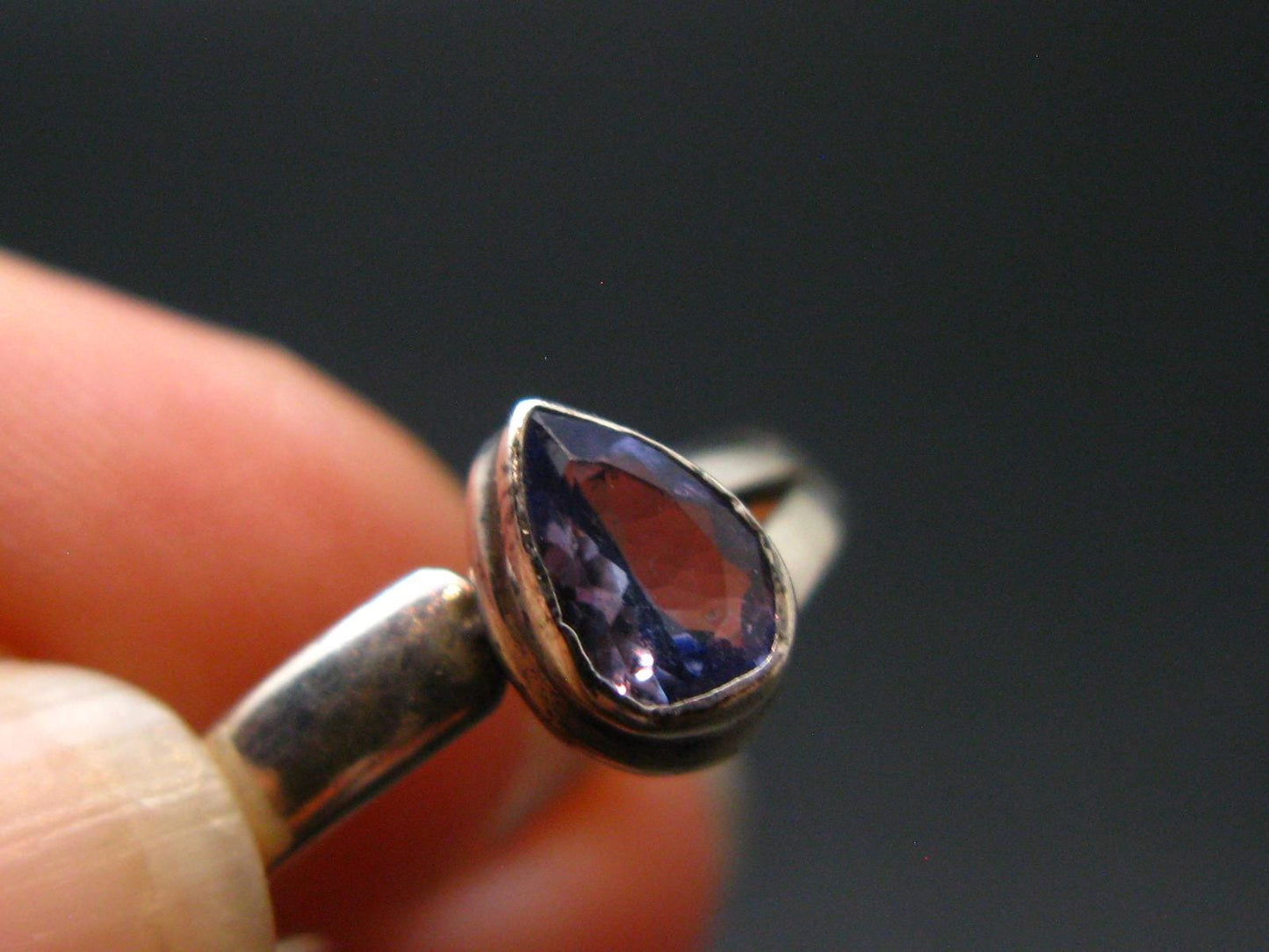 Tanzanite (Zoisite) Sterling Silver Ring - 2.33 Grams - Size 7.5