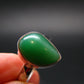 Natural Apple Green Chrysoprase 925 Sterling Silver Ring From Australia - 4.22 Grams - Size 8