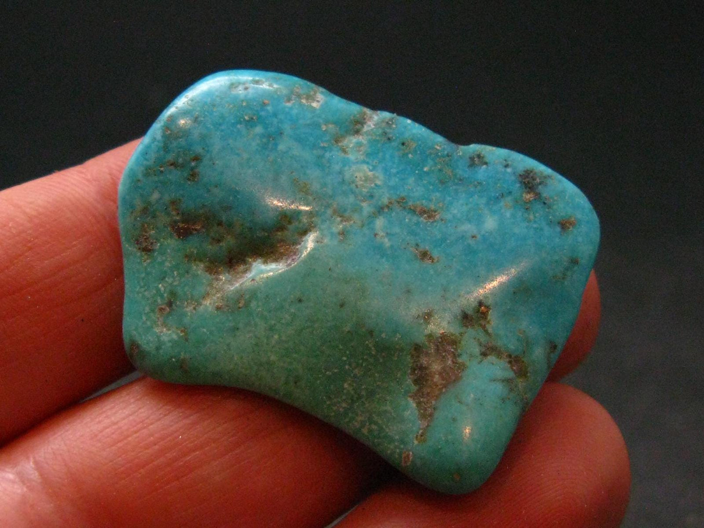 Genuine Polished Turquoise from Arizona, USA - 1.3" - 4.72 Grams