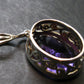 Large Genuine Rich Purple Faceted Amethyst Sterling Silver Pendant From Brazil - 1.7" - 11.83 Grams