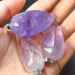 Set of 3 Lavender Amethyst Pendants From Brazil