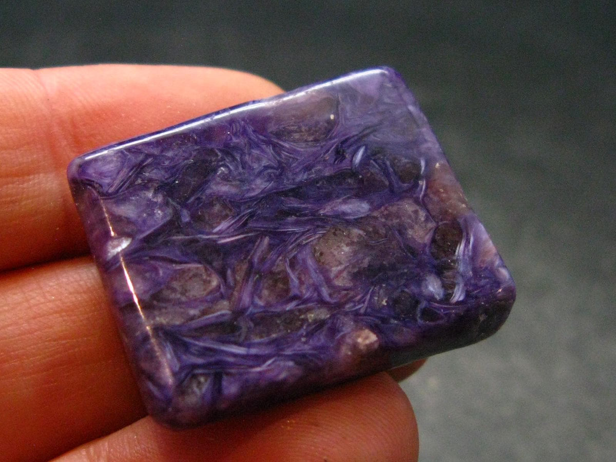 Large Nice Charoite Tumbled Stone from Russia - 8.0 Grams - 1.1"