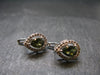 Moldavite Tektite Silver Earrings from Czech Republic - 3.0 Grams