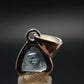 Stunning Genuine Faceted Aquamarine Gem Sterling Silver Pendant From Brazil - 0.7"
